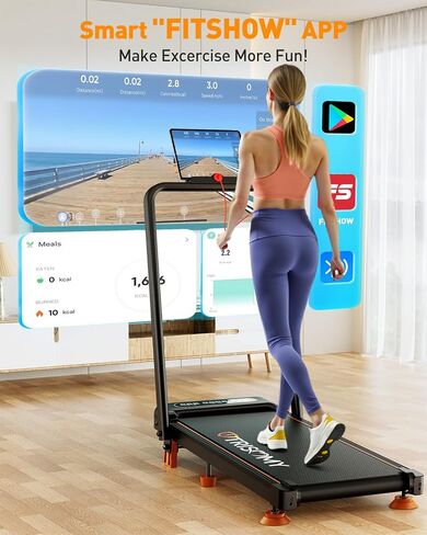 Walking Pad with 10% Incline & Handle Bar, Low Noise Walking Pad Treadmill for Home Small, Trisomy 3.5HP Treadmill with Incline, 4 in 1 Portable Compact Walking Pad with Incline/APP 350lbs in Kuwait