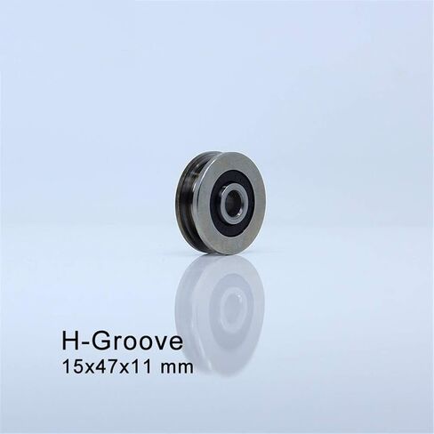 Roller Bearings 15x47x11mm H154711 H Groove Bearing 1PC Steel Bearing Rollers H6/3 Slide Guide Bearings U Wheel Pulley in Kuwait