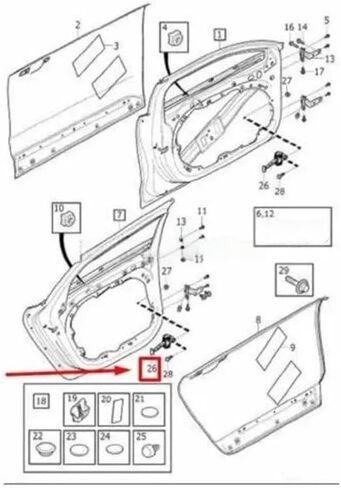 Fit for S90 Fit V90 MK2 Car Front Door Hinge Door Limiter Check Strap Limiter 31689103 Auto Accessories Door Check Strap Stopper Limiter in Kuwait