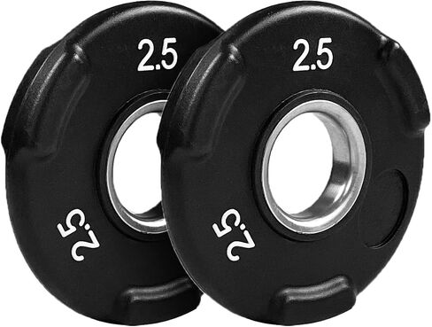 NEXO Commercial Urethane Grip 85lb Plate Set - Includes 2x 25's, 2x 10's, 2x 5's, and 2x 2.5's - Olympic 2 Inch, Premium Finish for Weight Training Home or Commercial in Kuwait