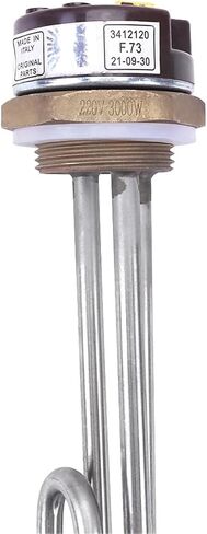 Electric Water Heater With Thermostat 220V 3KW Adjustable Temperature Heating Element DN32 Thread SUS304 1Pcs in Kuwait