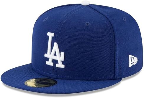 عصر جديد MLB 59FIFTY لوس انجليس دودجرز الأزرق فريق اللون شعار مجموعة أصيلة جاهزة على الميدان قبعة بيسبول قبعة in Kuwait