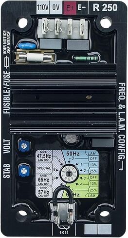 1 قطعة R250 AVR منظم جهد كهربائي أوتوماتيكي لمثبت المولد لوحة التحكم Avr أجزاء مولد الديزل in Kuwait