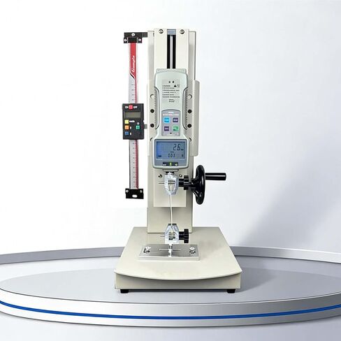300mm Stroke Tensile Tester, Digital Force Gauge Combo, Allows Extended Travel for Elongation and Compression Tests. with Five Probes and Versatile Clamps, from Fishing(with Ruler,500N) in Kuwait