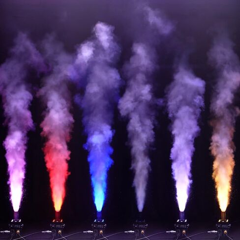 آلة SHEHDS CO2 Jet مع 12x3W RGB LED، 3 في 1 Cryo & Light، 90 درجة قابلة للتعديل، نطاق 16-20 قدمًا، DMX512، آلة دخان مسرح LED احترافية للحفلات الموسيقية والنوادي الليلية والمسارح وحفلات الزفاف والحفلات. in Kuwait