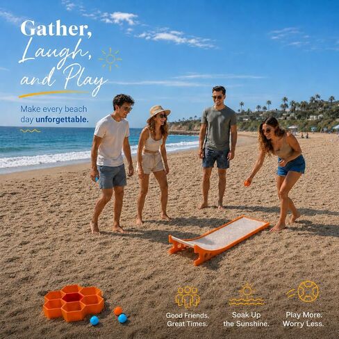 Flying Toss Ball Beach Game – Multi-Mode Outdoor Game for Family & Friends, Kids & Adults – Backyard, Beach, Lawn & Camping Party Fun in Kuwait