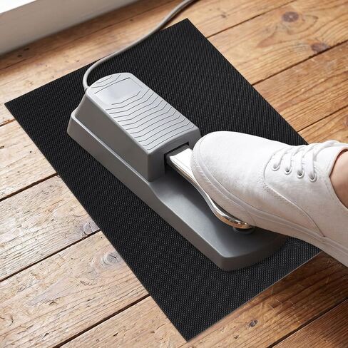 Piano Sustain Pedal Mat, 25.4x19x0.3cm/10x7.5x0.12in Durable Non-Slip Piano Sustain Pedal Mat for Protecting Tiles Carpet and Hardwood Floor (Black) in Kuwait