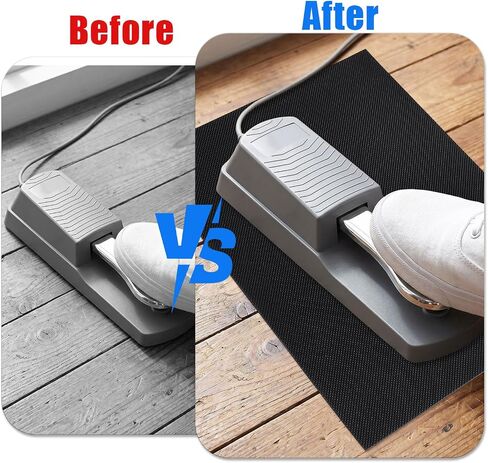 Piano Sustain Pedal Mat, 25.4x19x0.3cm/10x7.5x0.12in Durable Non-Slip Piano Sustain Pedal Mat for Protecting Tiles Carpet and Hardwood Floor (Black) in Kuwait