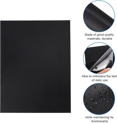 Piano Sustain Pedal Mat, 25.4x19x0.3cm/10x7.5x0.12in Durable Non-Slip Piano Sustain Pedal Mat for Protecting Tiles Carpet and Hardwood Floor (Black) in Kuwait