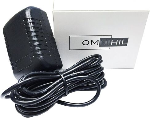 OMNIHIL 8 أقدام (مركز سلبي) محول طاقة تيار متردد/تيار مستمر 9 فولت 2 أمبير (2000 مللي أمبير) 5.5 × 2.5 ملم متوافق مع Dunlop ECB-03، Ibanez AC -109، Korg A30950، Morley 9V، Zoom AD-0006 in Kuwait