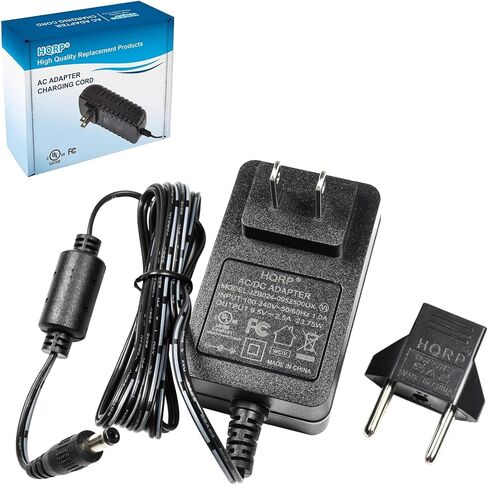 HQRP AC Adapter Compatible with Casio LK-160 / LK160 / LK-165 / LK165 / LK-247 / LK247 Keyboards Power Supply Cord Plus HQRP Euro Plug Adapter in Kuwait