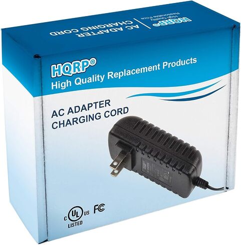 HQRP AC Adapter Compatible with Casio LK-160 / LK160 / LK-165 / LK165 / LK-247 / LK247 Keyboards Power Supply Cord Plus HQRP Euro Plug Adapter in Kuwait