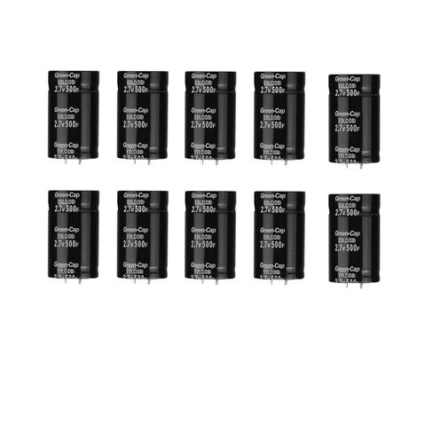 10pcs 2.7V 500F 35 x 60mm Super Farad Capacitor Black for Automotive Rectifier 16V83F in Kuwait