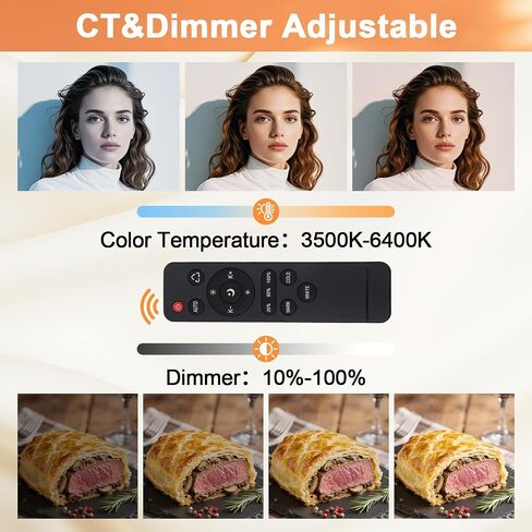 طقم إضاءة Softbox، Thoslatay 16x16in ترقية صندوق ناعم 85W 2700-6400K 100V-240V LED لمبات LED مجموعة إضاءة التصوير الفوتوغرافي الاحترافية، أضواء استوديو الصور لالتقاط الصور/تسجيل الفيديو/البث المباشر in Kuwait
