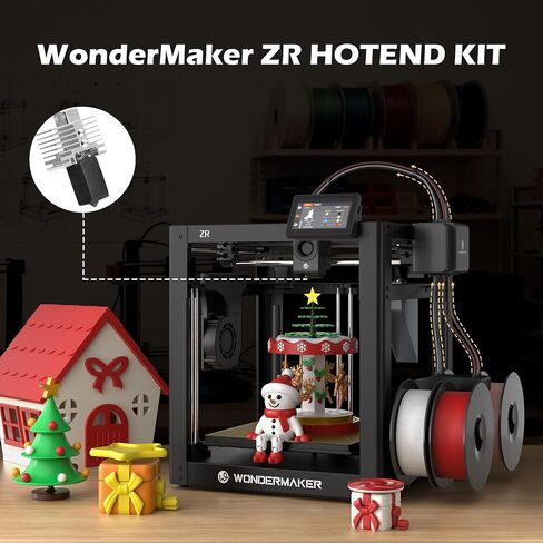 SainSmart x WonderMaker ZR 3D Printer Hotend Kit, 0.4mm Hardened Steel Nozzle, Rapid Heating 300°C Extruder, Ceramic Heater & Thermistor, Accessories Replacement for WonderMaker ZR 3D Printer in Kuwait
