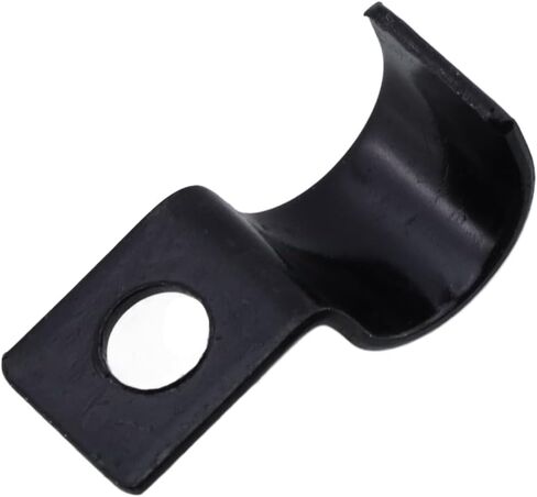Oedema 50 Pcs 2/5 Inch Pipe Clamp with One Hole Iron Rigid Tube Straps Bracket Heavy Duty Pipe Fasten Holder for Tube, Wire Cord Installation in Kuwait