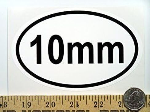 10mm 3 1/2" x 5 1/2" Oval Euro Bumper Sticker B209 in Kuwait