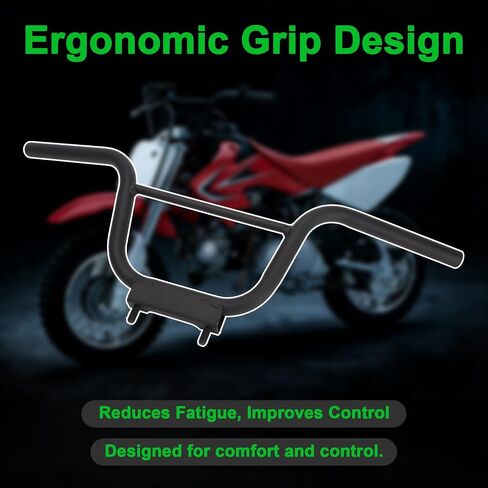 Black Handlebar Steering Bars for Honda CRF50F 2013-2022 | Replace for# 53100-GEL-306, Direct Fit & Easy Installation in Saudi Arabia