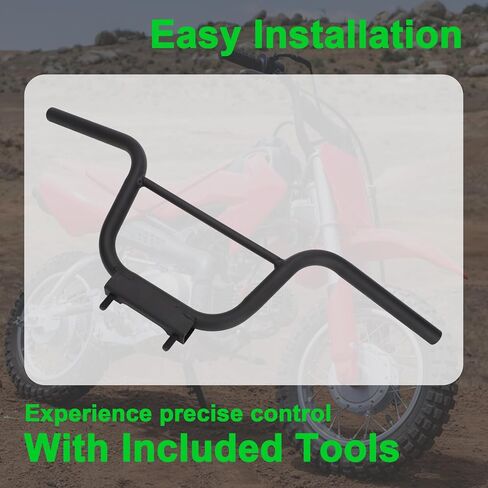 Black Handlebar Steering Bars for Honda CRF50F 2013-2022 | Replace for# 53100-GEL-306, Direct Fit & Easy Installation in Saudi Arabia