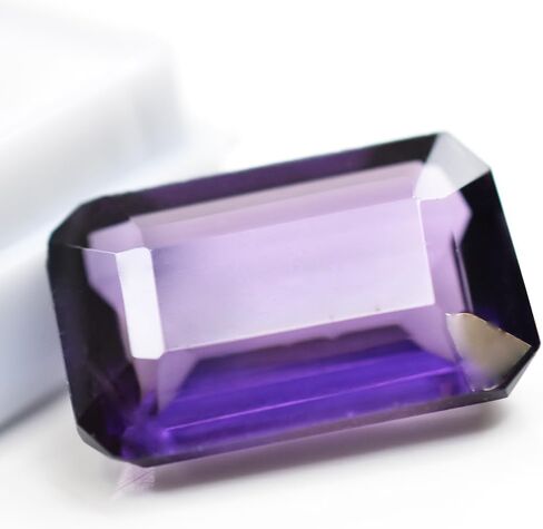 Top Quality Natural Sapphire 9.55 Ct CERTIFIED Emerald Cut Rare Purple Gemstone in Kuwait