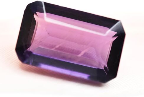 Top Quality Natural Sapphire 9.55 Ct CERTIFIED Emerald Cut Rare Purple Gemstone in Kuwait