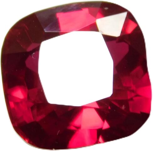 8.56 Ct Natural Red Ruby CERTIFIED Loose Gemstones Square Cushion Cut Ring Size in Kuwait