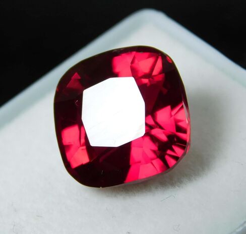 8.56 Ct Natural Red Ruby CERTIFIED Loose Gemstones Square Cushion Cut Ring Size in Kuwait