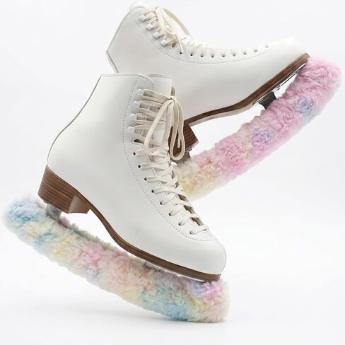 زوج واحد من أغطية الشفرات الفخمة من Ice Skate، تصميم من الفرو الصناعي بألوان قوس قزح حالمة، بطانة سميكة قليلاً 10 جرام، بطانة ناعمة ماصة، تناسب الشكل وزلاجات الهوكي حتى 12 بوصة، ملحقات التزلج in Kuwait