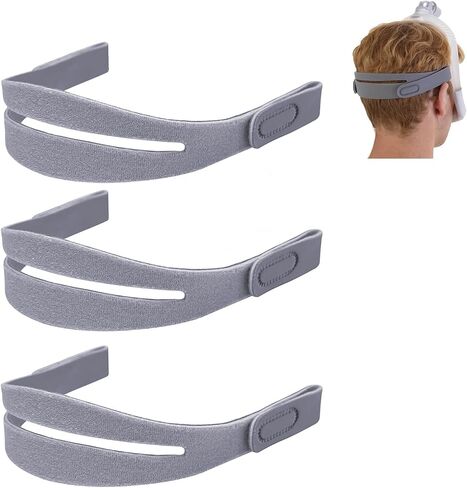 3 عبوات من أغطية الرأس البديلة المتوافقة مع قناع الأنف Airfit N30i وP30i، مادة قابلة للتعديل وقابلة للتمدد، أشرطة CPAP ملائمة بشكل آمن لملحقات CPAP (بدون قناع أو إطار) in Kuwait