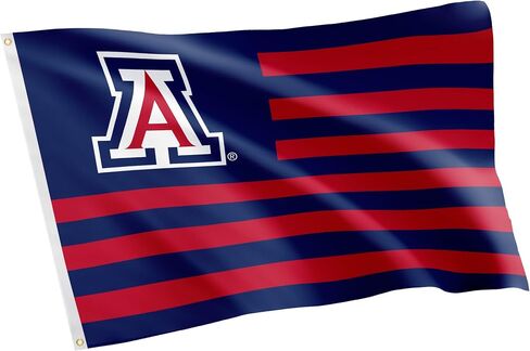 Desert Cactus University of Arizona Indoor and Outdoor 100% Polyester University Flag Banner, 3x5 Feet Wildcats (Nation) in Kuwait