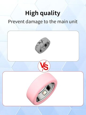 لواقي حلقة السيليكون OURA Ring5، غلاف حلقي ذكي مرن رفيع للغاية من BOVUGAC، مقاوم للماء ومضاد للسقوط، متوافق مع OURA Ring 5، حماية شاملة. (الحجم: 6 ~ 9) - أسود + وردي in Kuwait