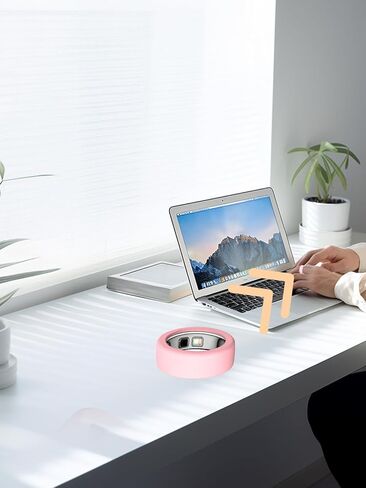 لواقي حلقة السيليكون OURA Ring5، غلاف حلقي ذكي مرن رفيع للغاية من BOVUGAC، مقاوم للماء ومضاد للسقوط، متوافق مع OURA Ring 5، حماية شاملة. (الحجم: 6 ~ 9) - أسود + وردي in Kuwait
