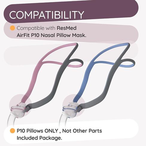 وسادة أنف بديلة لـ CPAP لإطار Resmed AirFit P10، وسادة أنف من السيليكون CPAP جزء 62933 - كبير in Kuwait