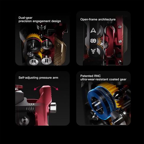 ترقية Phaetus DXC2 Extruder لسلسلة Crealty K2: استبدال بثق الهيكل المغناطيسي لمحرك التروس المزدوج - ضمان الطباعة السلسة لملحقات الطابعة ثلاثية الأبعاد in Kuwait