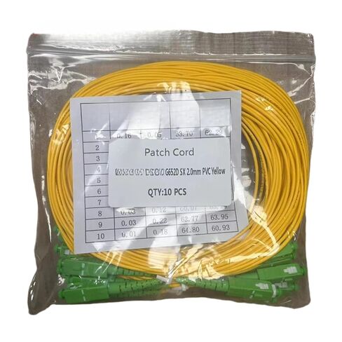 50 قطعة 3 متر PVC أصفر SC الألياف الضوئية وضع واحد (50 قطعة SC -) in Kuwait