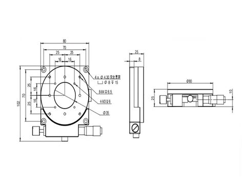 Precision Rotary Tilt Table LSD-SPZK-8010R Precision Angle Platform Original in Kuwait