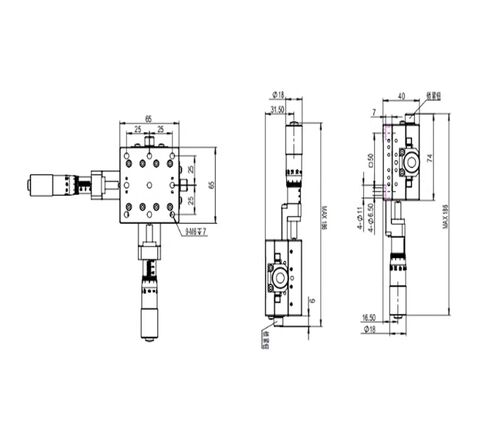 Manual Fine-Adjustment XY-Axis Translation Stage LSD-60132C Precision Angle Platform Original in Kuwait