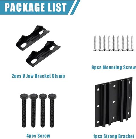 Post Tubes Mounting Bracket, 1-Pack Adjustable Solar Mounting Bracket Fence Hook Compatible with Round, Square, T-Posts, Irregularly Shaped Pipes (Max. 1-3/4" Width) in Kuwait