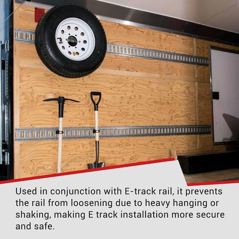طقم تثبيت لوحة المسار الإلكتروني E-Track Back Plate 16 قطعة طقم تثبيت اللوحة الخلفية للوحة المسار الإلكتروني مع مسامير وصواميل وغسالات in Kuwait