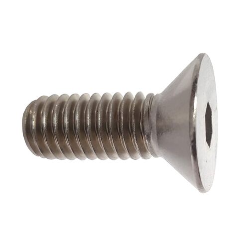 مسامير غطاء مقبس برأس مسطحة 10-32 × 3/4 بوصة 18-8 من الفولاذ المقاوم للصدأ، الكمية 50، رأس غاطس، محرك ألين سداسي من Fastenere in Kuwait