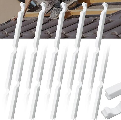 15 Pcs 3ft Long Wavy Foam Closure Strips for Metal Roofing Corrugated Panel Roofs Sealing Gaps at Ridges Edges Wave Seams Weatherproof Absorbing White Strips for Roof Maintenance Repair Protection in Kuwait
