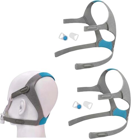 2 Pack Replacement CPAP Headgear Compatible with AirFit F20 / AirTouch F20, Soft Adjustable Headband with Magnetic Clips in Kuwait