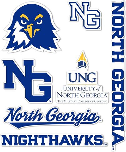 Desert Cactus University of North Georgia Sticker UNG Nighthawks Vinyl Decals Laptop Water Bottle Car Scrapbook Sheet T2 (Type 2-2) in Kuwait