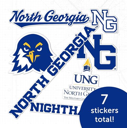 Desert Cactus University of North Georgia Sticker UNG Nighthawks Vinyl Decals Laptop Water Bottle Car Scrapbook Sheet T2 (Type 2-2) in Kuwait