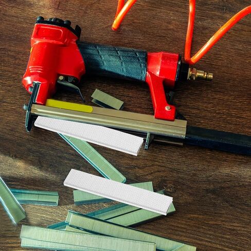 Abaodam Heavy Duty Metal Staples for Stapler U Shaped Nails for Woodworking and Fencing DIY Construction 5000 Pieces Box Sturdy Hardware Fasteners for Crafts in Kuwait