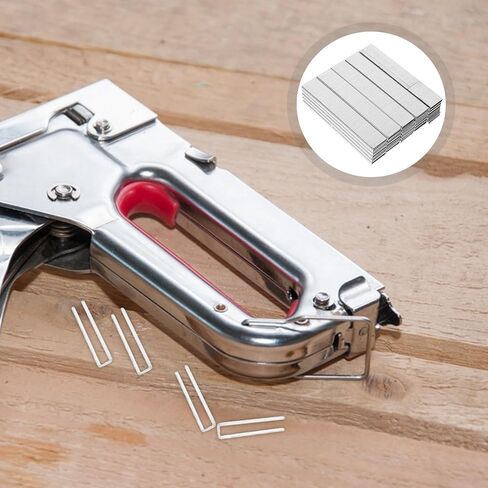 Abaodam Heavy Duty Metal Staples for Stapler U Shaped Nails for Woodworking and Fencing DIY Construction 5000 Pieces Box Sturdy Hardware Fasteners for Crafts in Kuwait