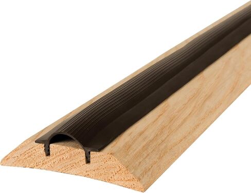 M-D Building Products 11783 3-1/2 in. x 1-1/8 in. x 36 in. Natural Hardwood and Vinyl Low-Profile Threshold in Kuwait
