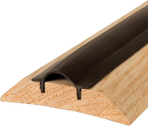M-D Building Products 11783 3-1/2 in. x 1-1/8 in. x 36 in. Natural Hardwood and Vinyl Low-Profile Threshold in Kuwait