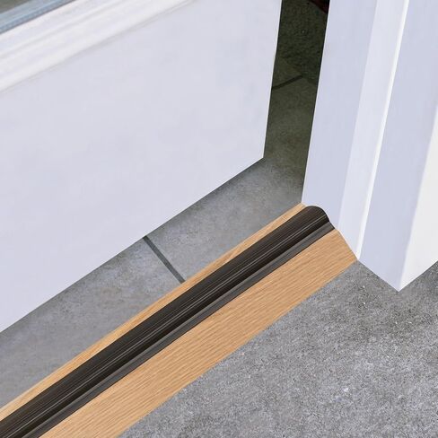 M-D Building Products 11783 3-1/2 in. x 1-1/8 in. x 36 in. Natural Hardwood and Vinyl Low-Profile Threshold in Kuwait
