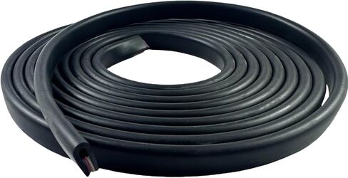 Moyishi U Channel Rubber Edge Trim Self-Adhesive Rubber Edge Trim Edge Protector, EPDM Seal Strip for Car Doors, Steel Plates, Glass, Hatches, Table Corners (Fit 1/8" x 12 Ft) in Kuwait